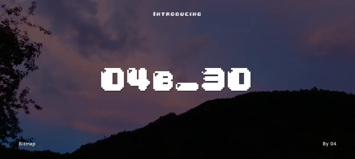 04b_30 font preview