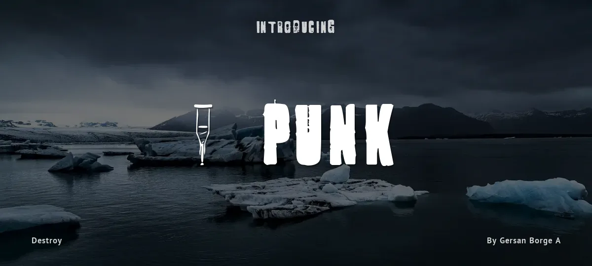 1 Punk font preview