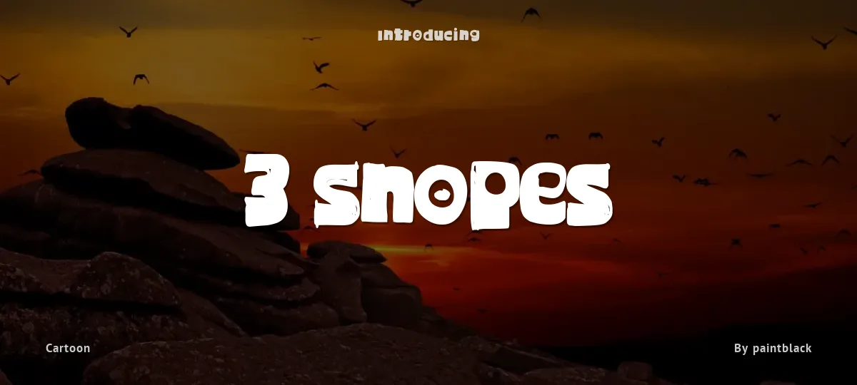 3 Snopes font preview