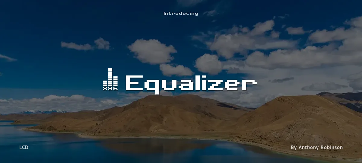 395 Equalizer font preview