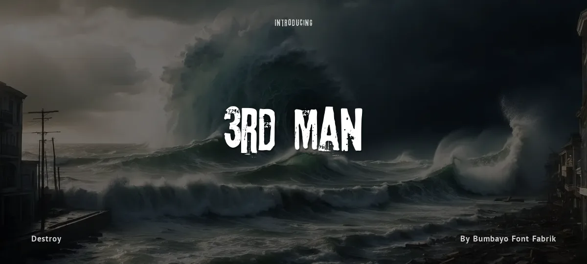 3rd Man font preview
