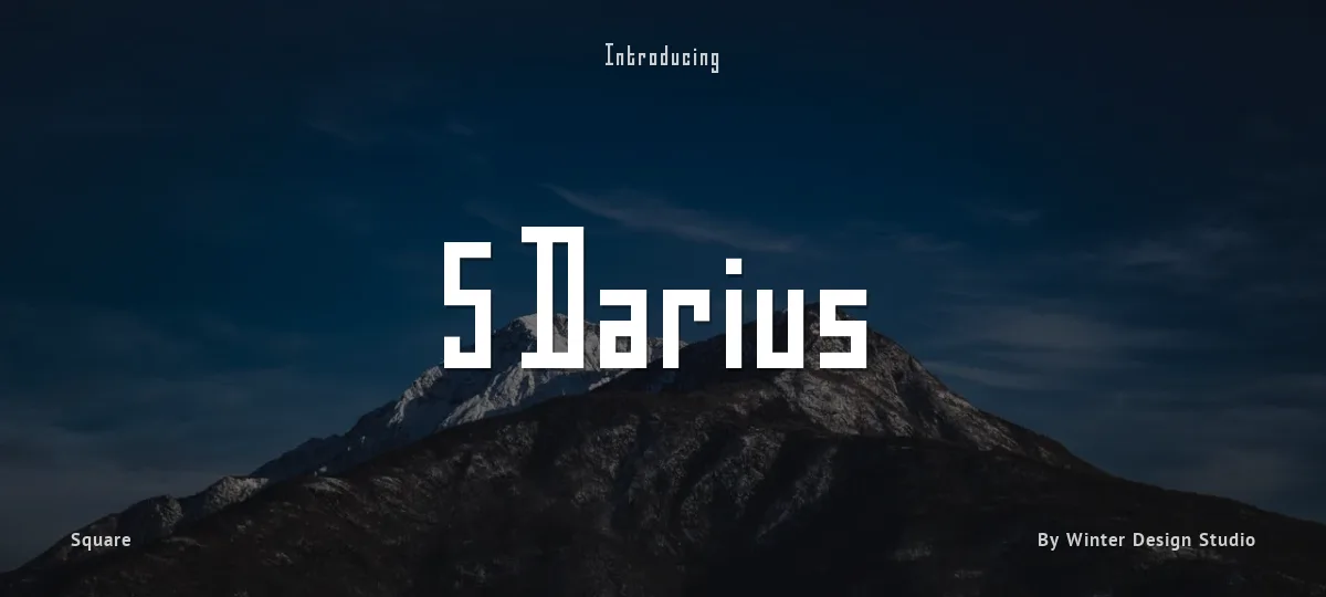 5 Darius font preview