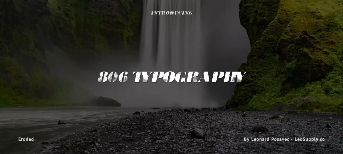 806 Typography font preview