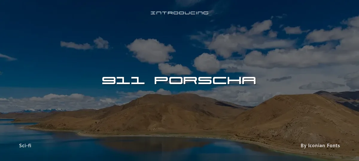 911 Porscha font preview