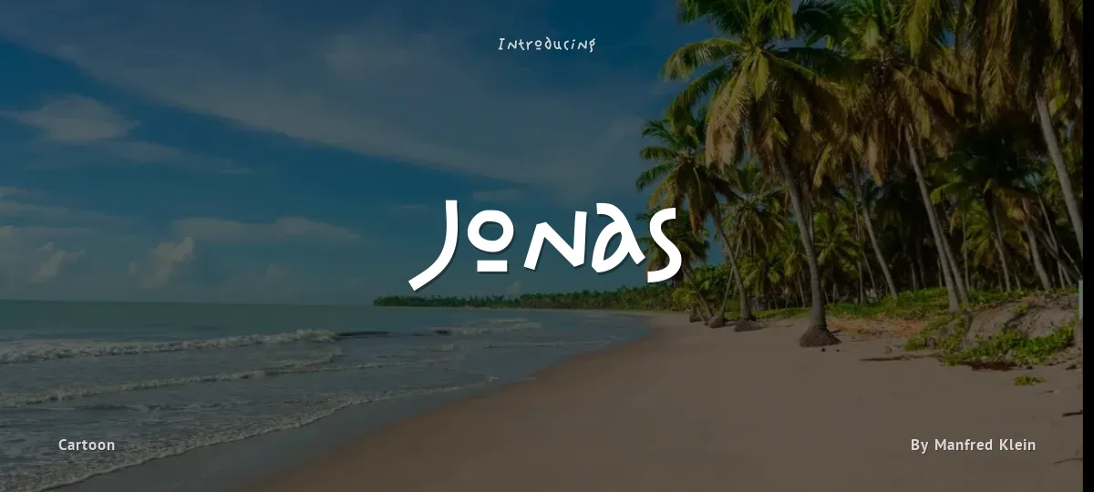 Jonas font preview