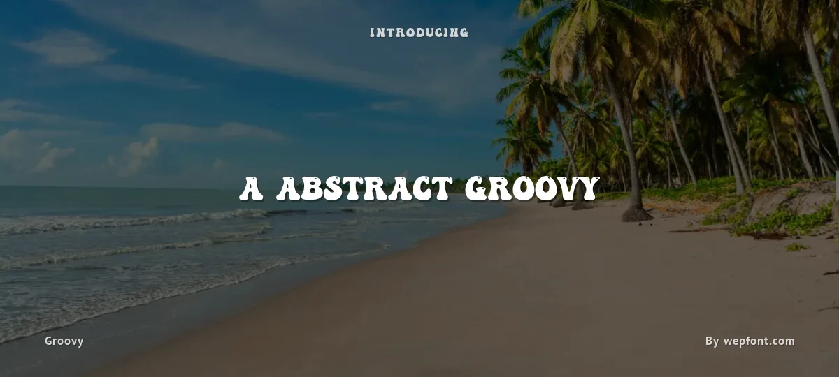 a Abstract Groovy font preview