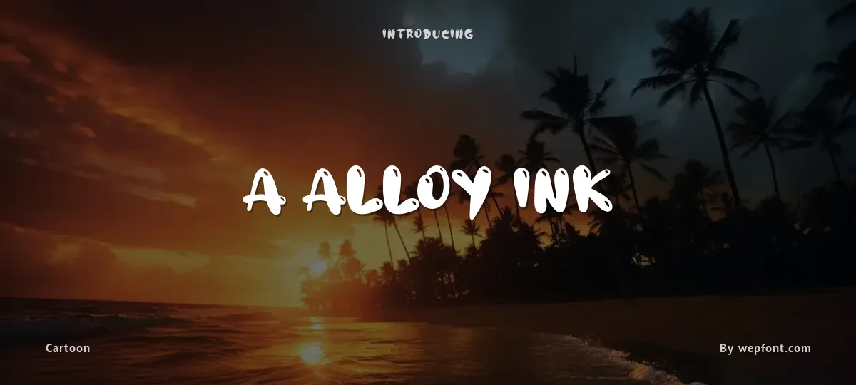 A Alloy Ink font preview