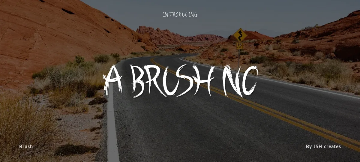A Brush No font preview