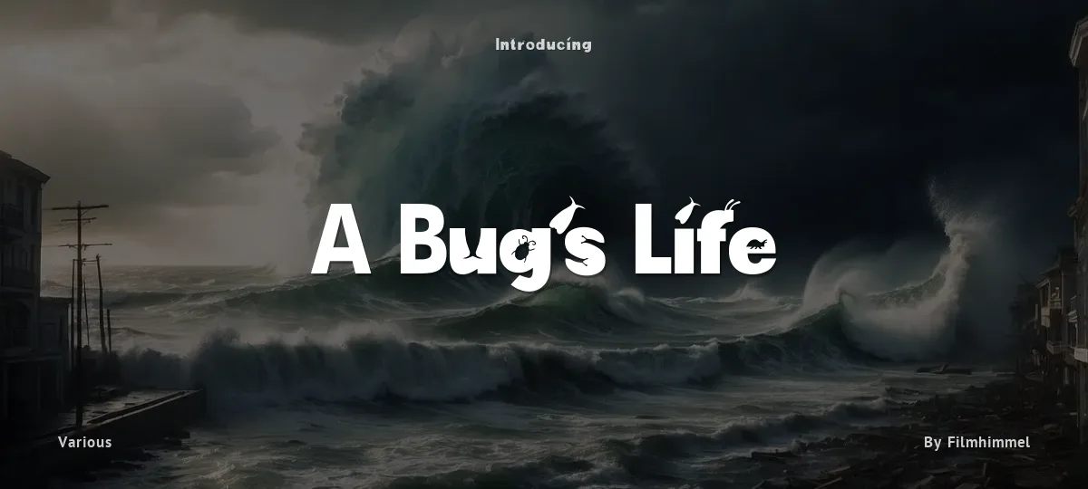 A Bug's Life font preview