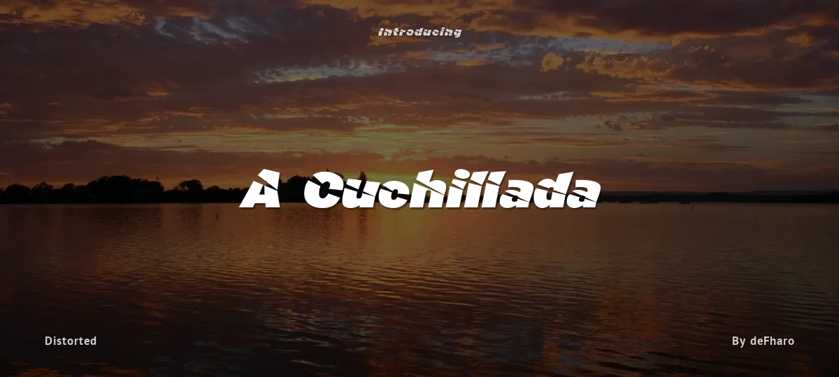 A Cuchillada font preview