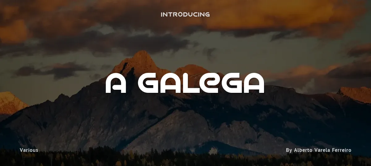 A Galega font preview