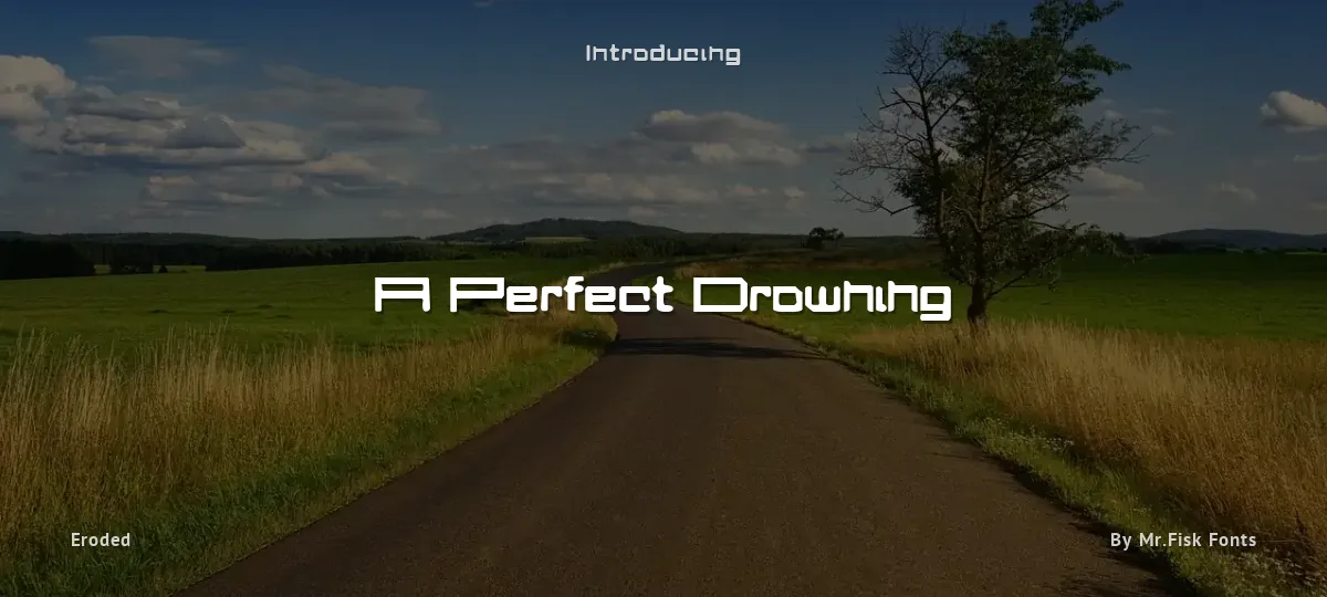 A Perfect Drowning font preview