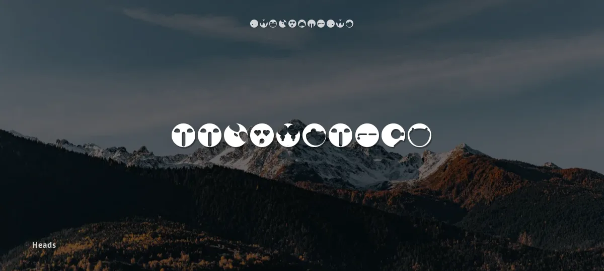 Aaronfaces font preview