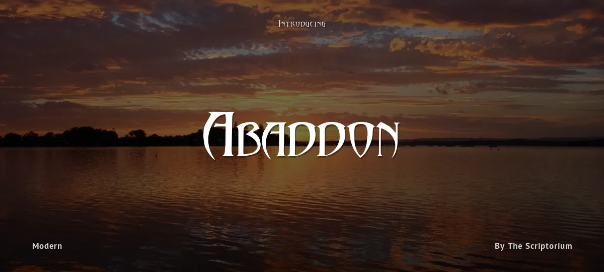 Abaddon font preview