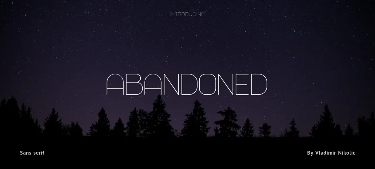 Abandoned font preview