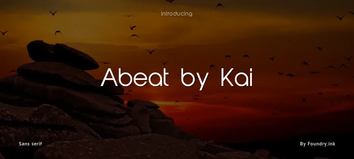 Abeat by Kai font preview