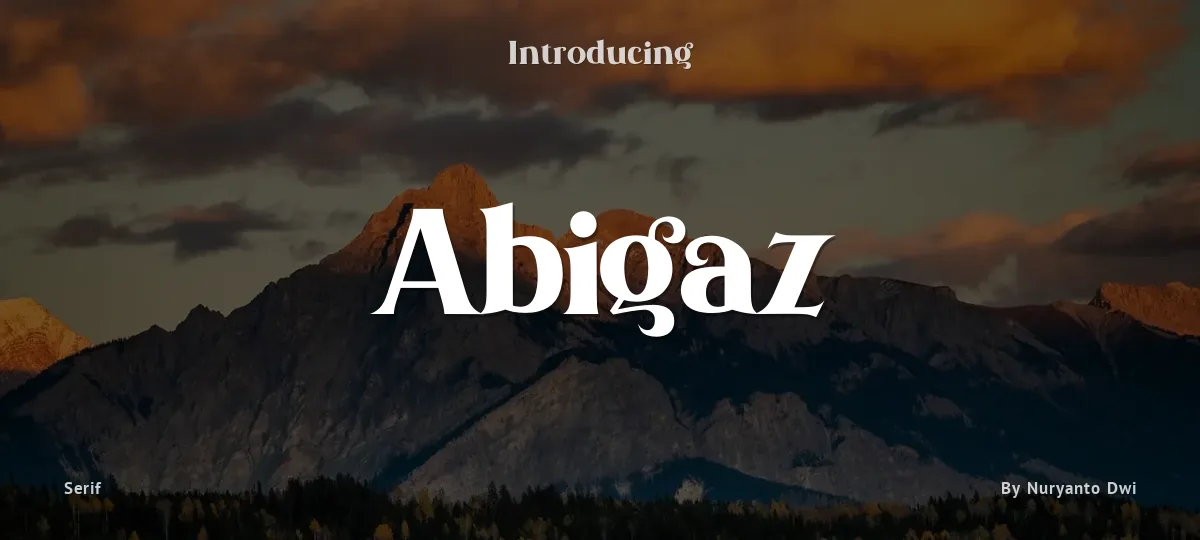 Abigaz font preview