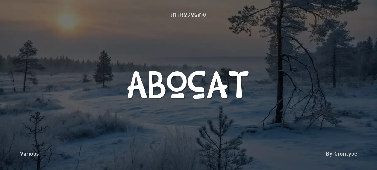 Abocat font preview