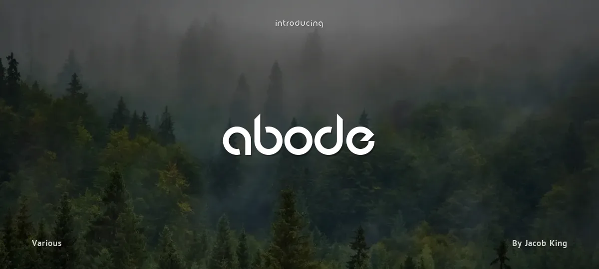 Abode font preview