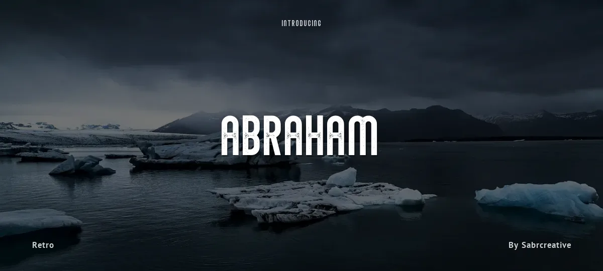 Abraham font preview