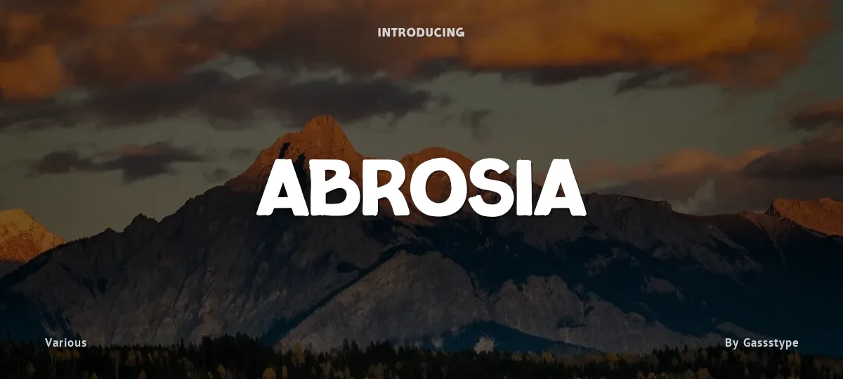 Abrosia font preview