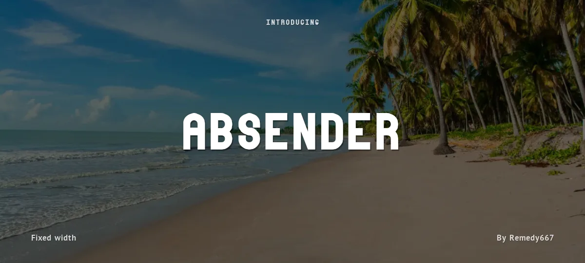 Absender font preview