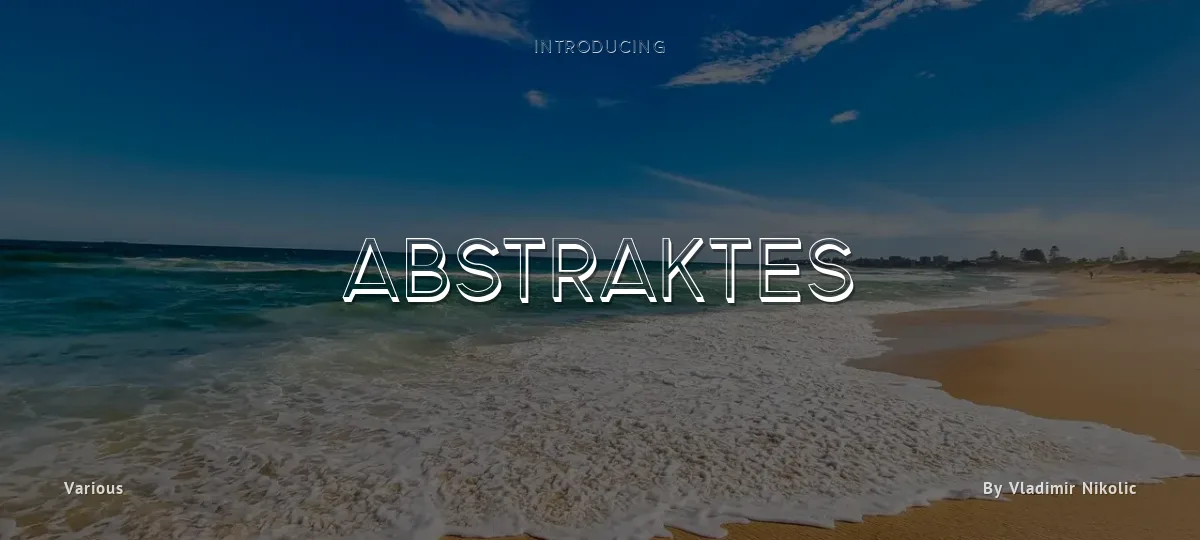 Abstraktes font preview