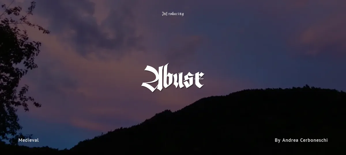 Abuse font preview