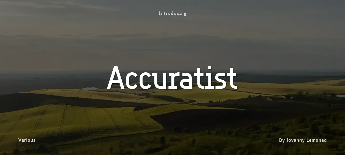 Accuratist font preview