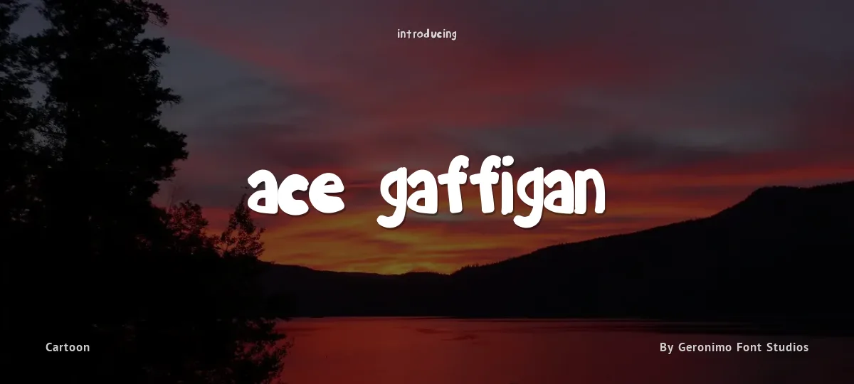 Ace Gaffigan font preview