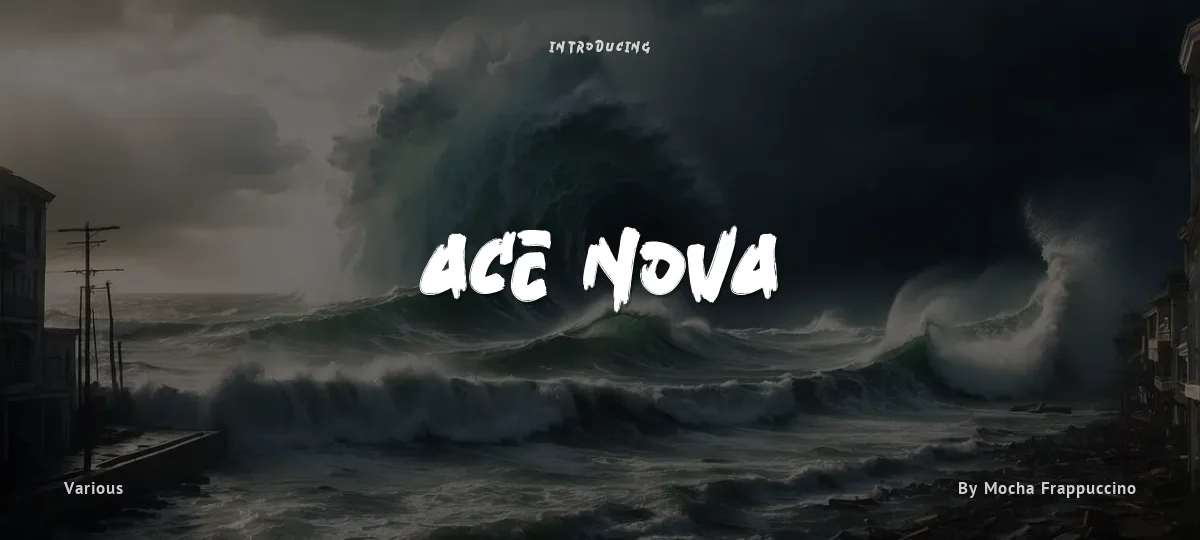 Ace Nova font preview
