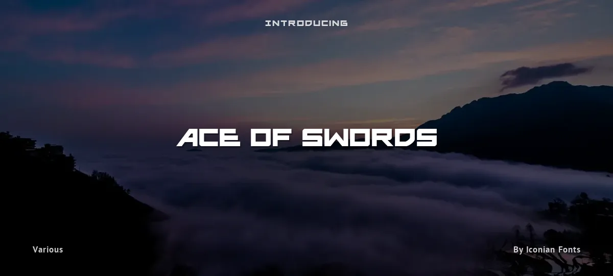 Ace of Swords font preview