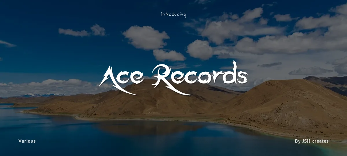 Ace Records font preview