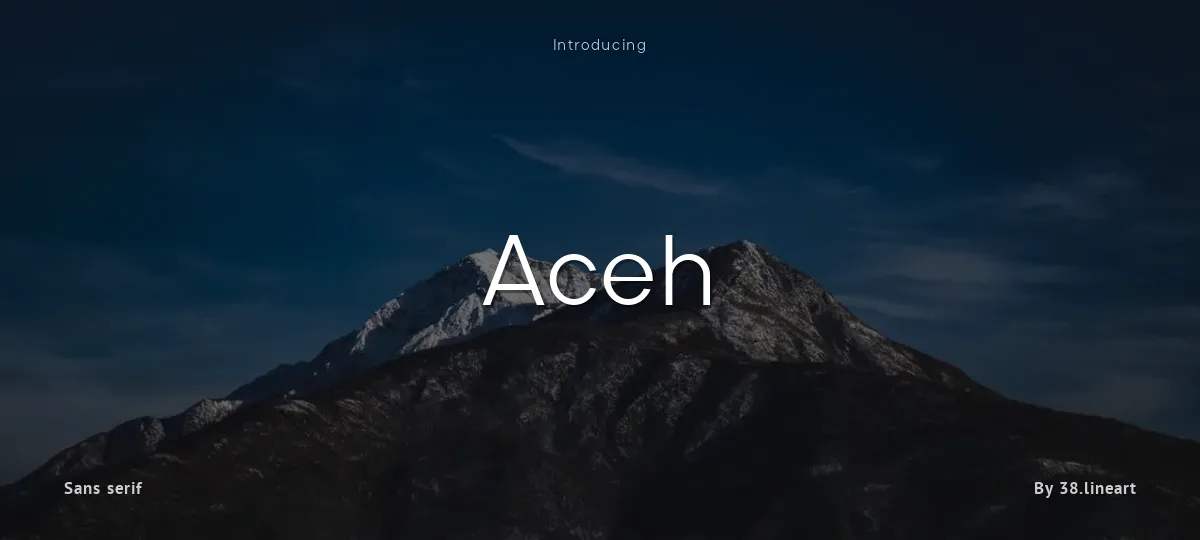 Aceh font preview