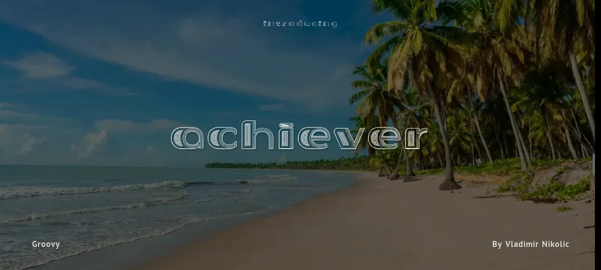 Achiever font preview