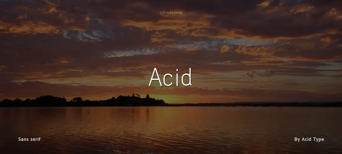 Acid font preview