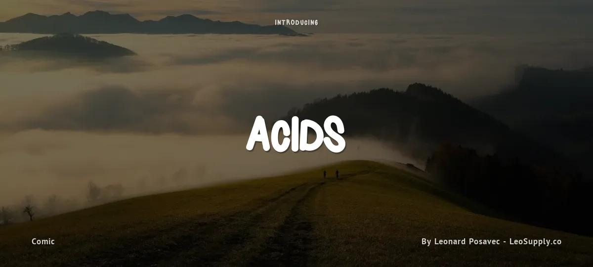 Acids font preview