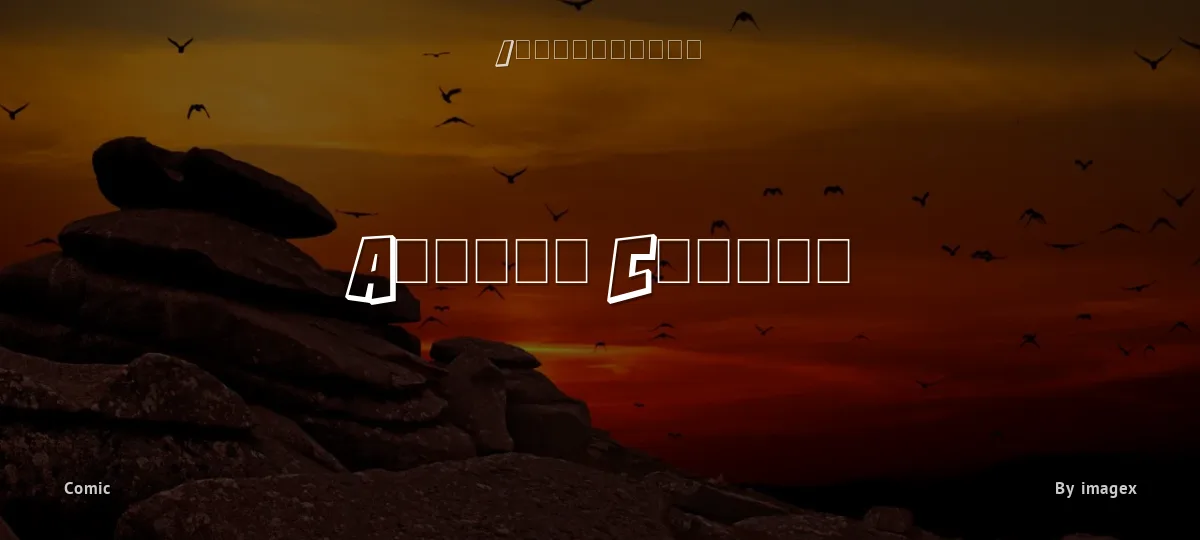 Action Comics font preview