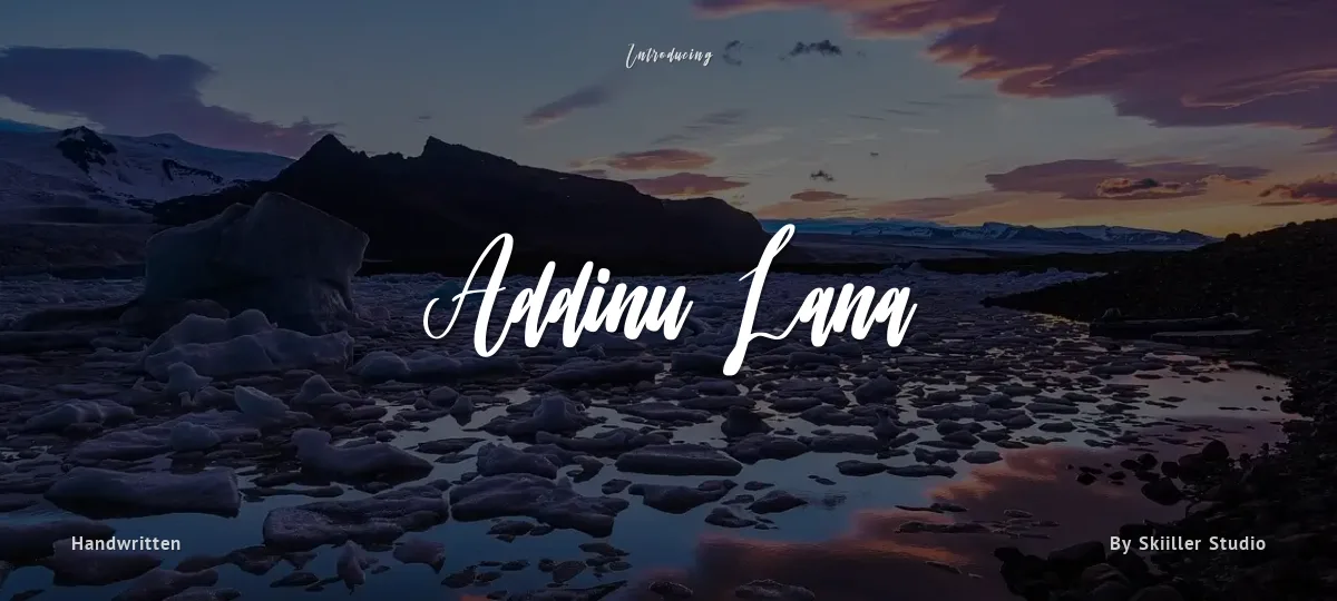Addinu Lana font preview