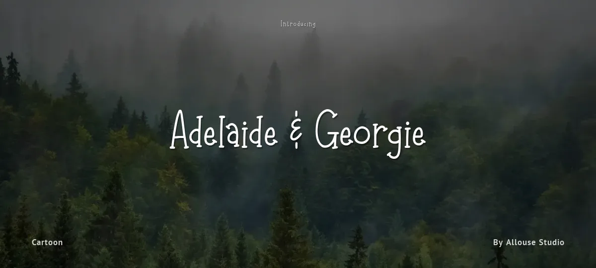 Adelaide & Georgie font preview