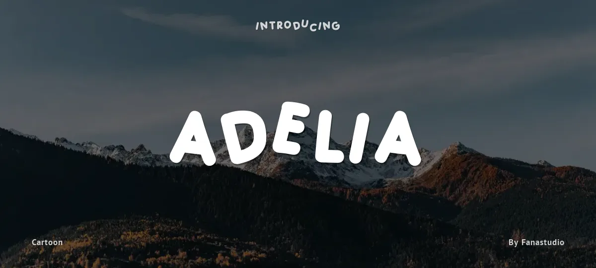 Adelia font preview