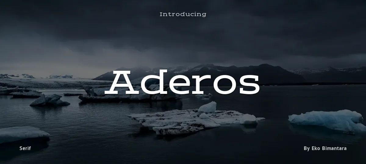 Aderos font preview