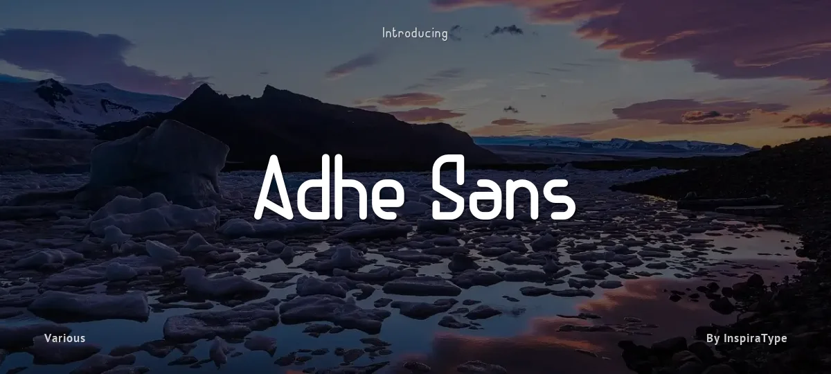 Adhe Sans font preview