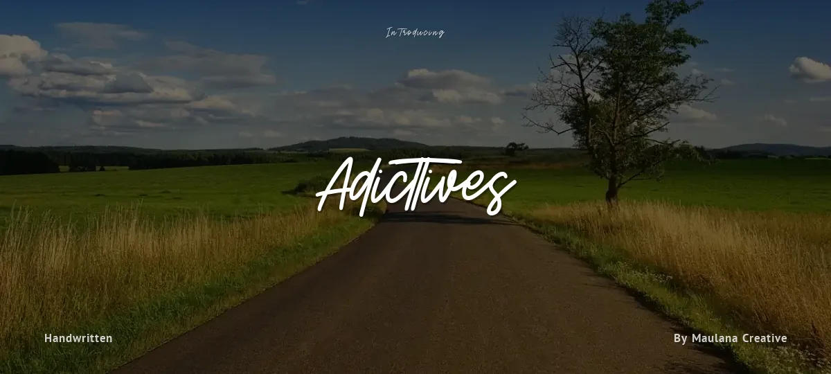 Adicttives font preview