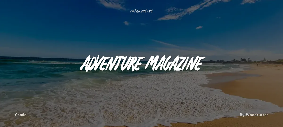 Adventure Magazine font preview