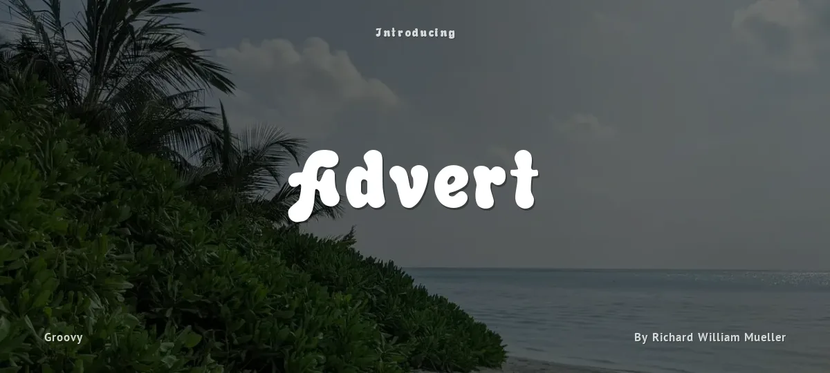 Advert font preview