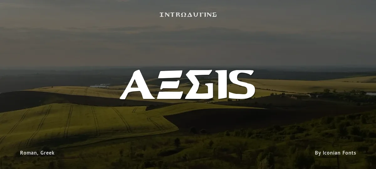 Aegis font preview