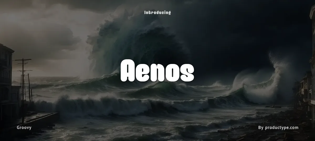 Aenos font preview