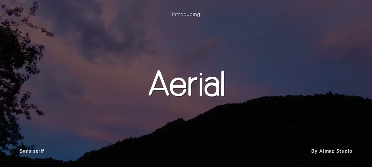 Aerial font preview