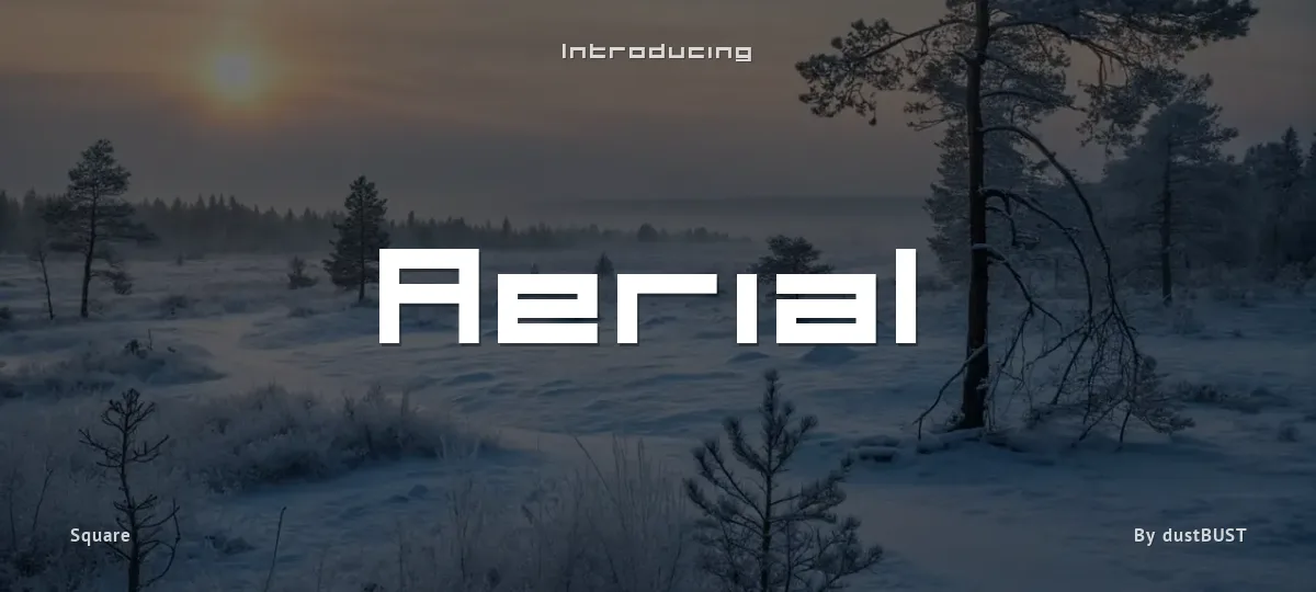 Aerial font preview